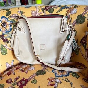 Dooney & Bourke Light Tan Florentine Crossbody Bag Y2K